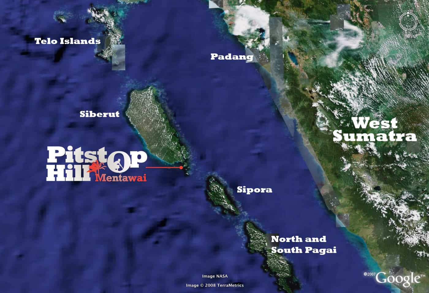 Pitstop Hill - Mentawai Map